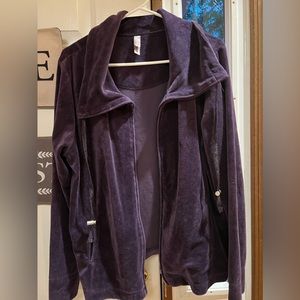 Womens XL velour track suit